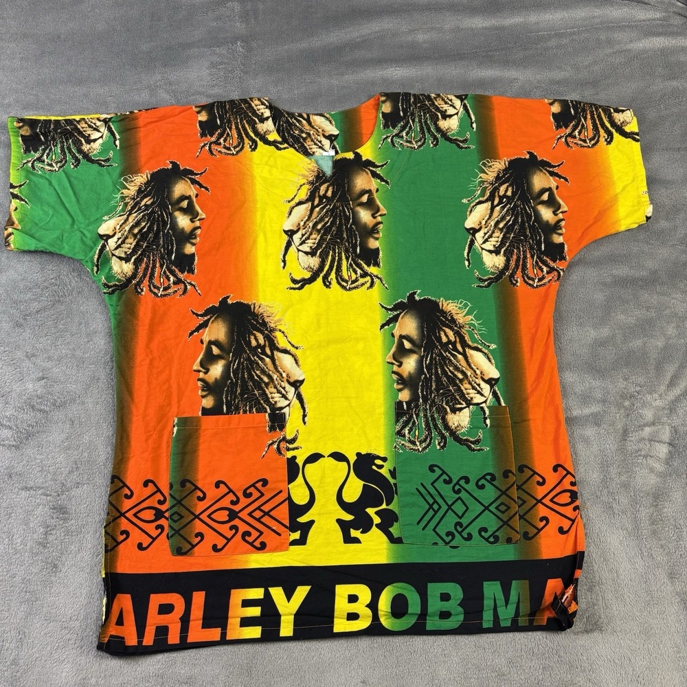 Bob Marley All‎ Over Print Unisex Top Shirt Reggae Music Jamaica Festive Concert